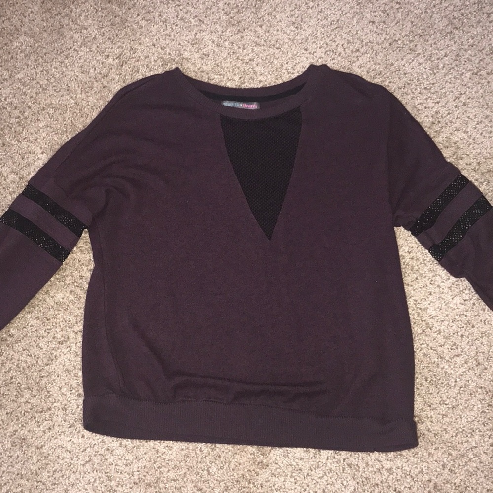 Cute open mesh shirt